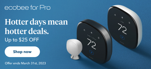 Up to $25 dollars off ecobee Smart Thermostats