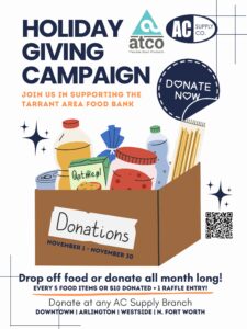 AC Supply Gives Back | Holiday Food Drive & Coloring Contest