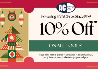 🎄 AC Supply Holiday Tool Sale Is Here! Save 10% on All Tools December 1–24